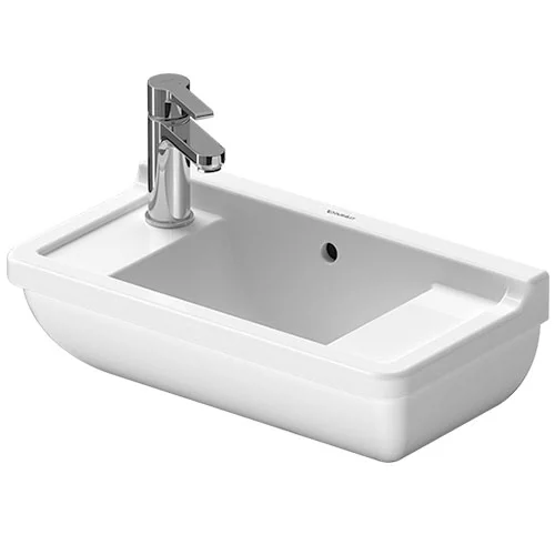 Duravit Starck 3 500mm 1TH Wall Hung Handrinse Basin 4 Duravit Starck 3 500mm 1TH Wall Hung Handrinse Basin - Image 2