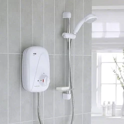 Mira Sh Mira - Vigour Thermostatic Power Shower - White & Chrome 7 Mira Sh Mira - Vigour Thermostatic Power Shower - White & Chrome -Shower Baths Discount 1.1532.353 d1