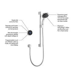 Mira Sh Mira Platinum Rear Fed Digital Shower - High Pressure