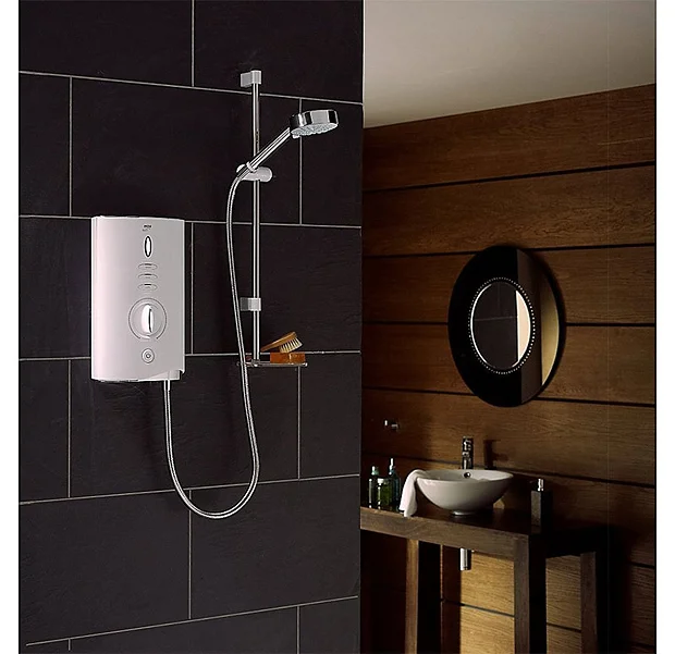 Mira Sh Mira - Sport Max 9.0kw Electric Shower - White & Chrome 6 Mira Sh Mira - Sport Max 9.0kw Electric Shower - White & Chrome - Image 4