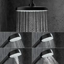 Mira Sh Mira Opero Dual Matt Black Thermostatic Mixer Shower