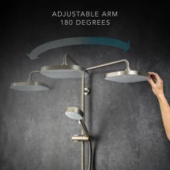 Mira Sh Mira Opero Dual Brushed Nickel Thermostatic Mixer Shower -Shower Baths Discount 1.1944.005 d4