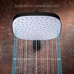 Mira Sh Mira Evoco Dual Outlet Matt Black Thermostatic Mixer Shower -Shower Baths Discount 1.1967.003 d2