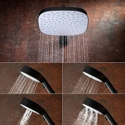 Mira Sh Mira Evoco Dual Outlet Matt Black Thermostatic Mixer Shower -Shower Baths Discount 1.1967.003 d3