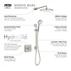 Mira Sh Mira Evoco Dual Outlet Brushed Nickel Thermostatic Mixer Shower -Shower Baths Discount 1.1967.004 d7