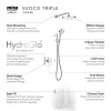 Mira Sh Mira Evoco Triple Outlet Chrome Thermostatic Mixer Shower With Bathfill