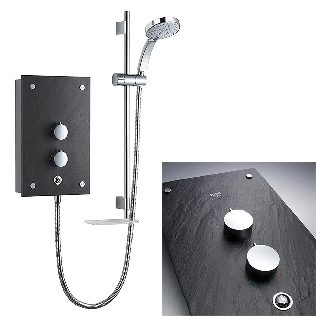 Mira Sh Mira Galena 9.8kW Slate Effect Thermostatic Electric Shower 4 Mira Sh Mira Galena 9.8kW Slate Effect Thermostatic Electric Shower - Image 2