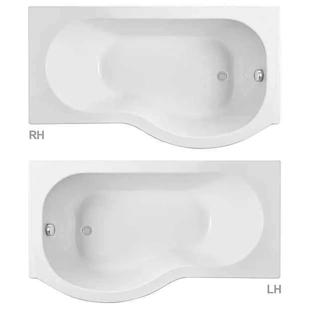Cruze Bathroom Cruze P Shaped Shower Bath - 1700mm Inc. Screen With Knob + Panel 3 Cruze Bathroom Cruze P Shaped Shower Bath - 1700mm Inc. Screen With Knob + Panel