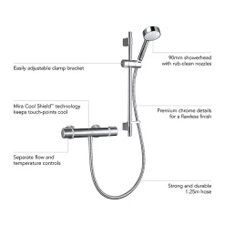 Mira Sh Mira Relate EV Thermostatic Shower Mixer - Chrome -Shower Baths Discount 2.1878.001 d1nnn
