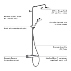 Mira Sh Mira Relate ERD Thermostatic Shower Mixer - Chrome -Shower Baths Discount 2.1878.002 d1nnn
