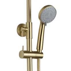Just Taps Plu JTP Vos Brushed Brass Thermostatic Shower -Shower Baths Discount 2352819bbr d2