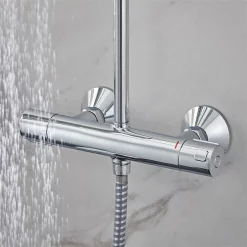 Hansgrohe Vernis Blend EcoSmart Showerpipe 200 Thermostatic Shower Mixer 8 Hansgrohe Vernis Blend EcoSmart Showerpipe 200 Thermostatic Shower Mixer -Shower Baths Discount 26089000.ai2