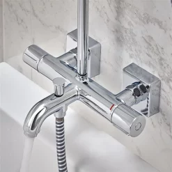 Hansgrohe Vernis Shape Showerpipe 230 Thermostatic Bath Shower Mixer -Shower Baths Discount 26284000.ai3