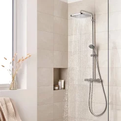 Grohe Vitalio Start 250 Cube Thermostatic Shower System 9 Grohe Vitalio Start 250 Cube Thermostatic Shower System -Shower Baths Discount 26696000 d1a