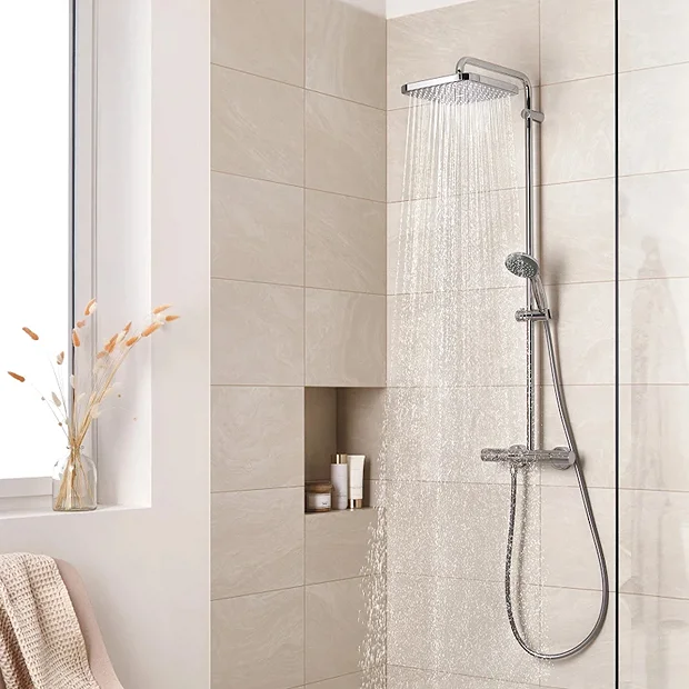 Grohe Vitalio Start 250 Cube Thermostatic Shower System 5 Grohe Vitalio Start 250 Cube Thermostatic Shower System - Image 3