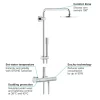 Grohe Rainshower System 210 Thermostatic Shower System -Shower Baths Discount 27032001 d5