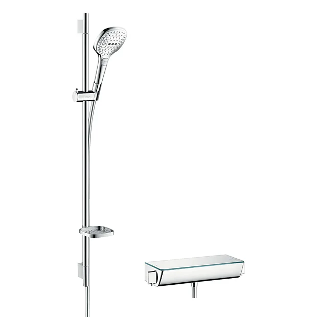 Hansgrohe Raindance Select E 120 With Ecostat Select Thermostatic Shower Mixer - Chrome 3 Hansgrohe Raindance Select E 120 With Ecostat Select Thermostatic Shower Mixer - Chrome