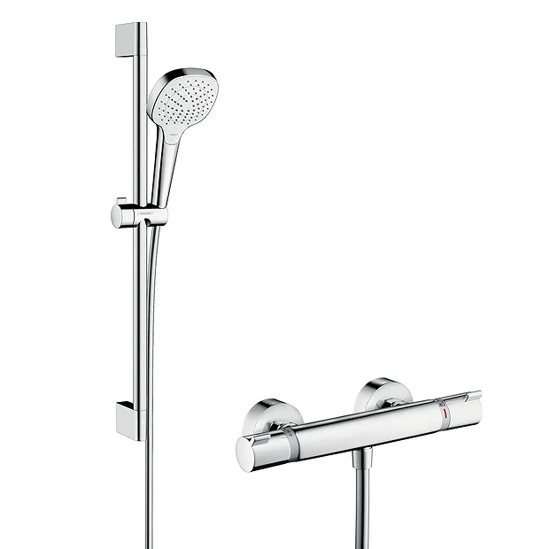 Hansgrohe Croma Select E Vario Thermostatic Shower System With 65cm Shower Slider Rail Kit 4 Hansgrohe Croma Select E Vario Thermostatic Shower System With 65cm Shower Slider Rail Kit - Image 2