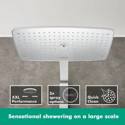 Hansgrohe Raindance E Showerpipe 360 Thermostatic Shower Mixer - Chrome -Shower Baths Discount 27112000 d2