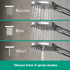 Hansgrohe Raindance E Showerpipe 360 Thermostatic Shower Mixer - Chrome -Shower Baths Discount 27112000 d3