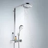 Hansgrohe Raindance Select E Showerpipe 300 With ShowerTablet Select 300 Thermostatic Shower - Chrome 2 Hansgrohe Raindance Select E Showerpipe 300 With ShowerTablet Select 300 Thermostatic Shower - Chrome -Shower Baths Discount 27127000 d2