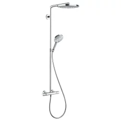 Hansgrohe Raindance Select S Showerpipe 240 Thermostatic Shower Mixer - Chrome