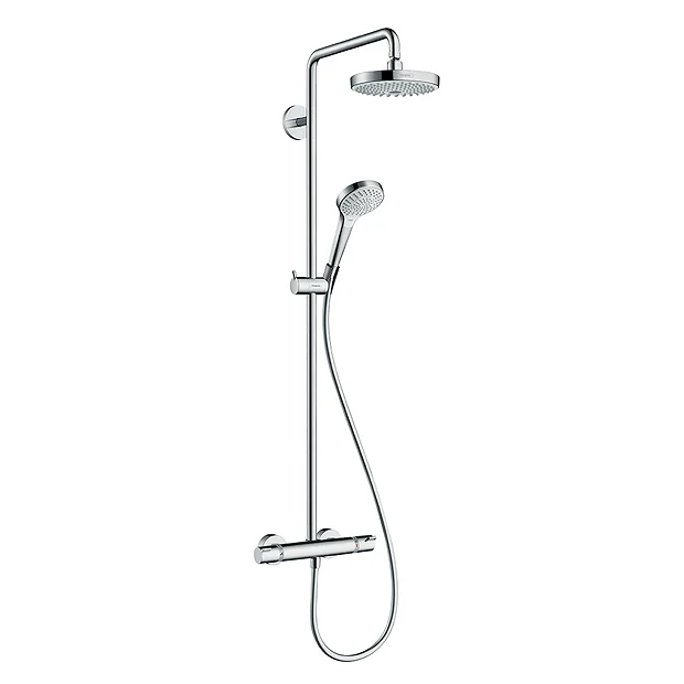 Hansgrohe Croma Select S Showerpipe 180 Thermostatic Shower Mixer 3 Hansgrohe Croma Select S Showerpipe 180 Thermostatic Shower Mixer