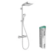 Hansgrohe Crometta E Showerpipe 240 Thermostatic Shower Mixer 1 Hansgrohe Crometta E Showerpipe 240 Thermostatic Shower Mixer -Shower Baths Discount 27271000 n d5