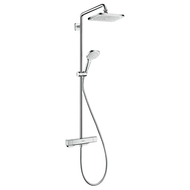 Hansgrohe Croma E Showerpipe 280 EcoSmart 9 L/min Thermostatic Shower Mixer 4 Hansgrohe Croma E Showerpipe 280 EcoSmart 9 L/min Thermostatic Shower Mixer - Image 2