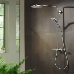 Hansgrohe Raindance Select S Showerpipe 240 Thermostatic Shower Mixer - Chrome 10 Hansgrohe Raindance Select S Showerpipe 240 Thermostatic Shower Mixer - Chrome -Shower Baths Discount 27633000 d1