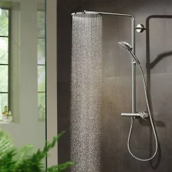 Hansgrohe Raindance Select S Showerpipe 240 Thermostatic Shower Mixer - Chrome 9 Hansgrohe Raindance Select S Showerpipe 240 Thermostatic Shower Mixer - Chrome -Shower Baths Discount 27633000 l
