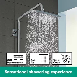Hansgrohe Croma E Showerpipe 280 Thermostatic Bath Shower Mixer -Shower Baths Discount 27687000 d1