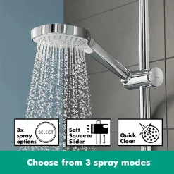 Hansgrohe Croma E Showerpipe 280 Thermostatic Bath Shower Mixer -Shower Baths Discount 27687000 d2