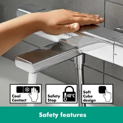 Hansgrohe Croma E Showerpipe 280 Thermostatic Bath Shower Mixer -Shower Baths Discount 27687000 d3