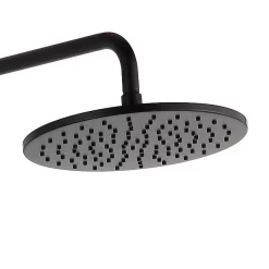 Just Taps Plu JTP Vos Matt Black Thermostatic Shower -Shower Baths Discount 2852819mb d1n