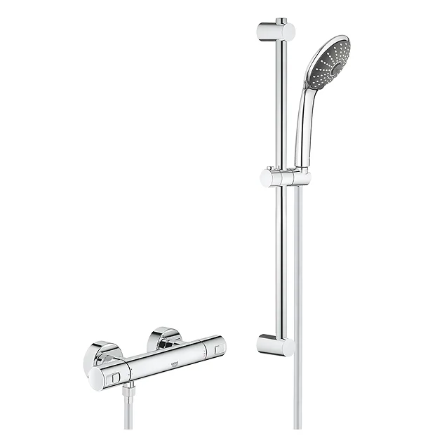 Grohe Precision Joy Thermostatic Shower Mixer 1/2" With Shower Set 3 Grohe Precision Joy Thermostatic Shower Mixer 1/2" With Shower Set