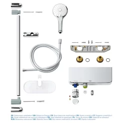 Grohe Grohtherm SmartControl Thermostatic Shower Mixer And Kit