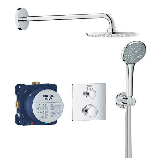 Grohe Grohtherm Perfect Shower Set With Cosmopolitan 210 Rainshower 4 Grohe Grohtherm Perfect Shower Set With Cosmopolitan 210 Rainshower - Image 2