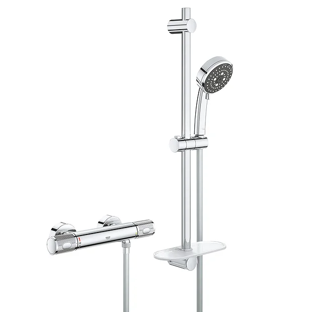 Grohe Precision Feel Thermostatic Shower Mixer 1/2" With Shower Set 4 Grohe Precision Feel Thermostatic Shower Mixer 1/2" With Shower Set - Image 2
