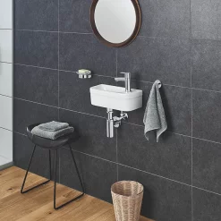 Grohe Euro 370mm 1TH Compact Right Hand Wall Hung Basin -Shower Baths Discount 39327000 d2