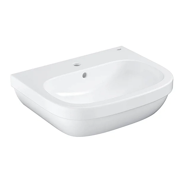 Grohe Euro Ceramic 600mm 1TH Wall Hung Basin 4 Grohe Euro Ceramic 600mm 1TH Wall Hung Basin - Image 2