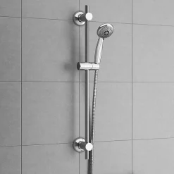 Victorian Plumbing Apollo Wall Mounted Thermostatic Bath Shower Mixer + Slider Rail Kit -Shower Baths Discount 4bsmtsk1 d2
