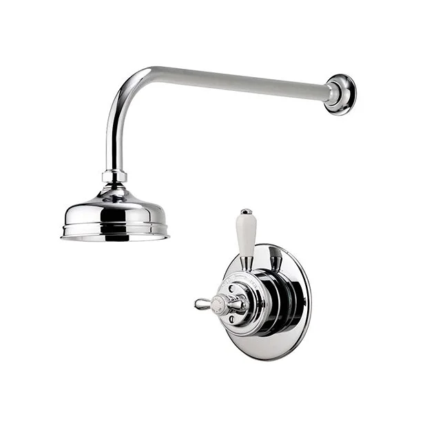 Aqualisa - Aquatique Thermo Concealed Thermostatic Valve With 5" Drencher Head & Arm - Chrome 4 Aqualisa - Aquatique Thermo Concealed Thermostatic Valve With 5" Drencher Head & Arm - Chrome - Image 2