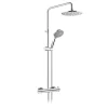 Just Taps Plu JTP Vos Florence Chrome Thermostatic Shower -Shower Baths Discount 52819ch l