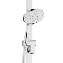 Keuco Ixmo Round Thermostatic Shower System With Head + Slide Rail Kit - Chrome -Shower Baths Discount 59605010001 d2