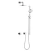 Keuco Ixmo Round Thermostatic Shower System With Head + Slide Rail Kit - Chrome -Shower Baths Discount 59605010001 d4