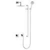 Keuco Ixmo Square Thermostatic Shower System With Head + Slide Rail Kit - Chrome -Shower Baths Discount 59605010002 d4