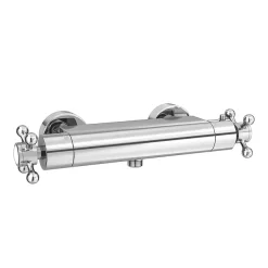Chatsworth Traditional Crosshead Shower Bar Valve + Slider Rail Kit -Shower Baths Discount 61axsvsr d1