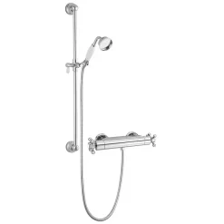 Chatsworth Traditional Crosshead Shower Bar Valve + Slider Rail Kit -Shower Baths Discount 61axsvsr detail1