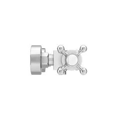 Chatsworth Traditional Crosshead Shower Bar Valve + Slider Rail Kit